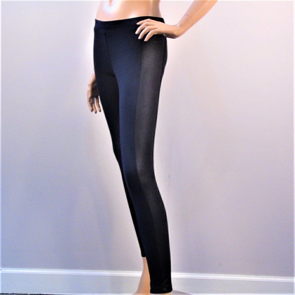 Express Black Tuxedo Stripe Leggings